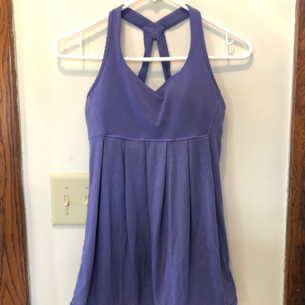 Lululemon purple workout tank with built in bra!